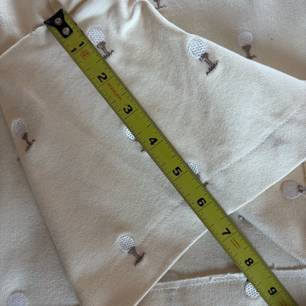NWOT St. John Sport by Marie Gray Beige Golf Embroidered Wrap Skort Sz 12